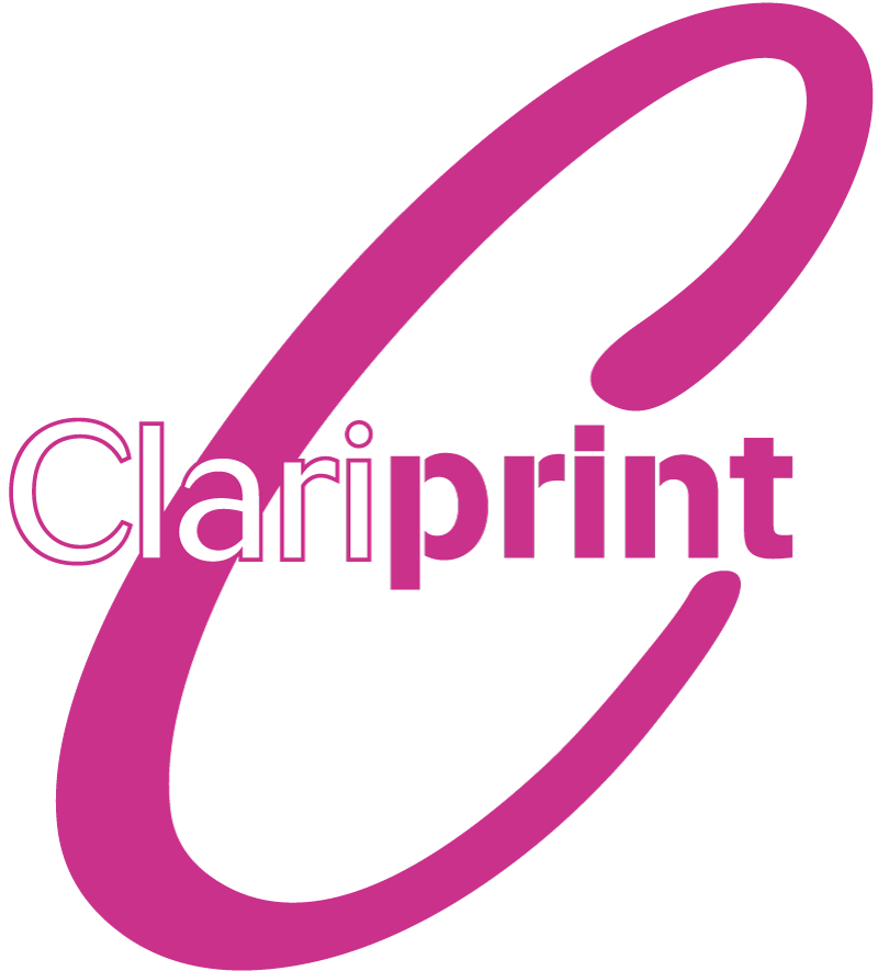 logo Clariprint - logiciel de calcul de devis de produits imprimés et packaging - web-to-print et web-to-pack - transformation digital du métier de l'imprimerie